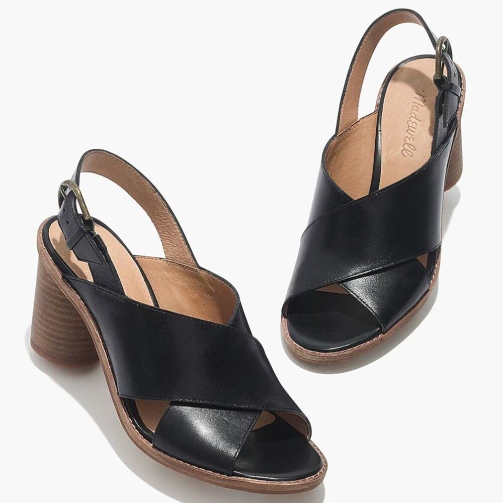 MADEWELL - The Ruthie Crisscross Sandal in Leather